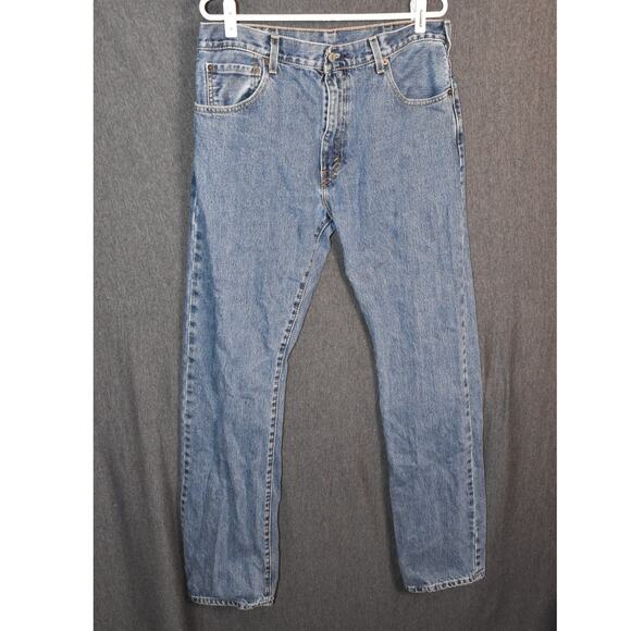 Levi's 517 Men's 34x34 Light Wash Distressed Western Denim Jeans - Picture 1 of 9